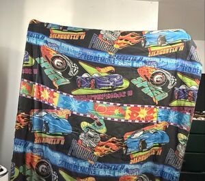 1997 RARE Mattel Hot Wheels Vintage Quilted Comforter Blanket Twin Size